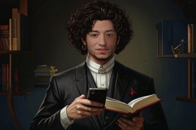 Александр Пушкин ИИ Кандинский (18+)