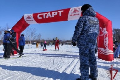 Росгвардеец на Лыжне России предоставлено пресс-службой Росгвардии