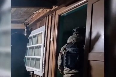 Момент задержания. Стоп-кадр видео тг-канал (18+) полиции Приморского края