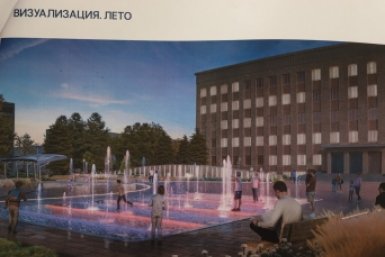 Как фонтан выглядит в проекте благоустройства центральной площади Анна Маринец, ИА UssurMedia