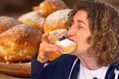 Елена Ландэ коллаж сгенерирован ИА UssurMedia на основе стоп-кадра из видео в соцсетях Елены Ландэ