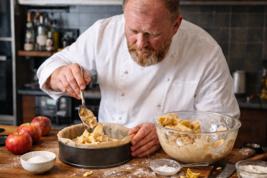 Готовлю из всех яблок - пеку шарлотку по рецепту Ивлева и не парюсь: пышная, сочная, с идеальной корочкой