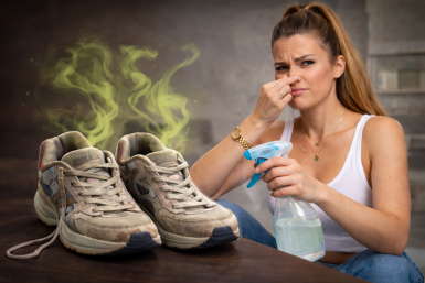 Вонь из кроссовок "била в нос" — а запах доводил до стыда, убрала его за ночь 2-мя пшиками