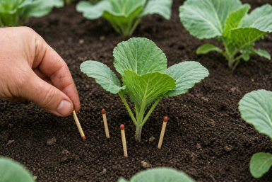 3 спички в лунку - и капуста без дырок до осени, а кочаны с мяч. Крестоцветная блошка "делает ноги" за ночь