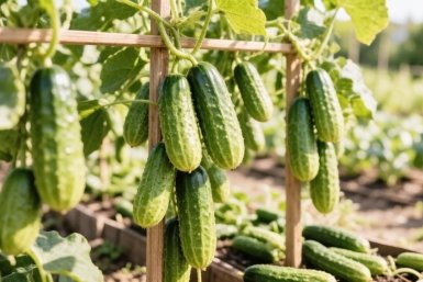 Среди пучковых огурцов есть 1 самый урожайный: в узле вяжет по 9 плодов - для открытого грунта, теплицы, парника
