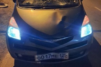 Скорая забрала с улицы Уссурийска сбитого пешехода