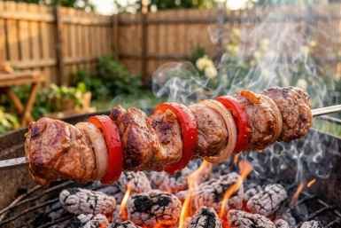 Беру мясо, перец и лук - готовлю сочный маринад и сразу на мангал: шашлык "с характером" по рецепту Билана