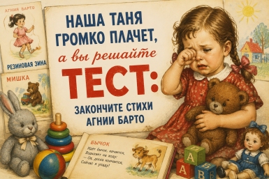 Наша Таня громко плачет, а вы решайте ТЕСТ: закончите стихи Агнии Барто, которые в СССР у всех от зубов отскакивали