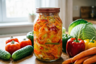 Вкусный салат на зиму, который съедают за месяц: сколько ни сделаю — всегда мало
