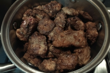 Печень в сметане делаю каждый день - и не надоедает: вкусно, полезно и без растительного масла