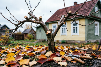 Обрезаю яблони по хитрой схеме — до 15 октября: весной крона гуще, плодов больше — все слаще меда, как на подбор
