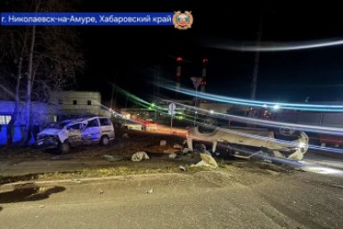 На месте ДТП ГАИ по Хабаровскому краю