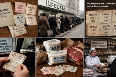 500 г масла, килограмм сахара, 400 г мяса: вот что давали по талонам в СССР