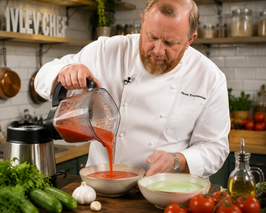 Все огурцы и томаты - не в салат, а в блендер: готовлю холодный суп как Ивлев научил - легкий, освежающий, чистое ПП