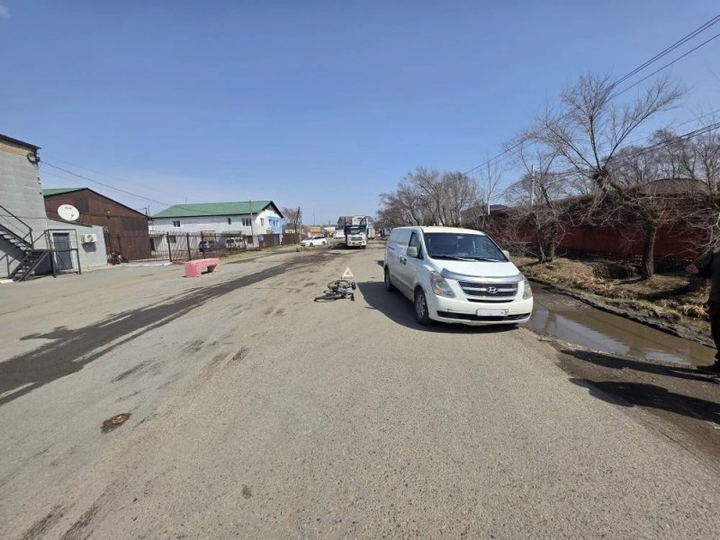 Место ДТП пресс-служба Госавтоинспекции УМВД России по Приморскому краю.