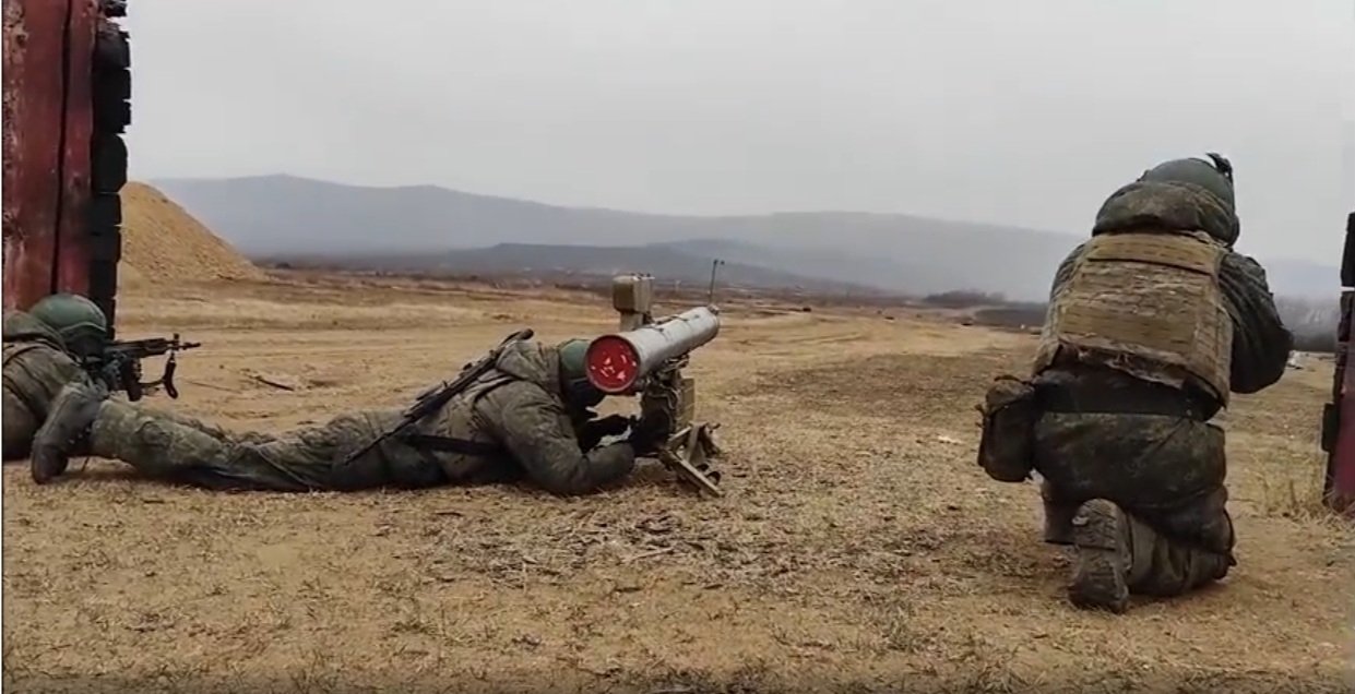 Учения скриншот видео, предоставленного пресс-службой ВВО
