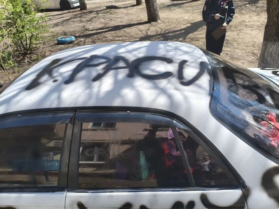Автомобиль, попавший под горячую руку соседа канал МАХ (18+) полиции Приморья