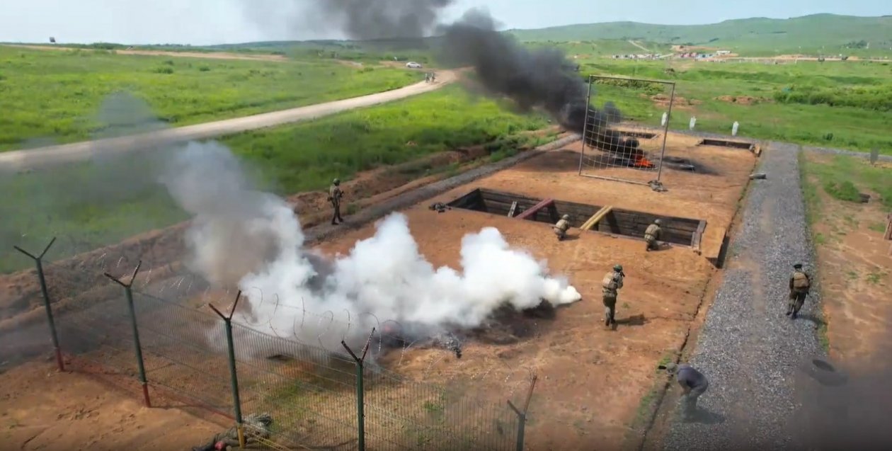 Учения на полигоне пресс-служба Восточного военного округа