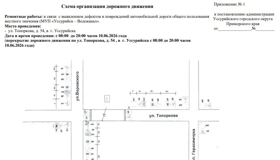 из постановления администрации УГО