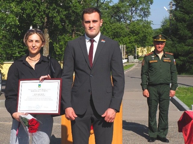Александр Захаров на присяге новобранцев
