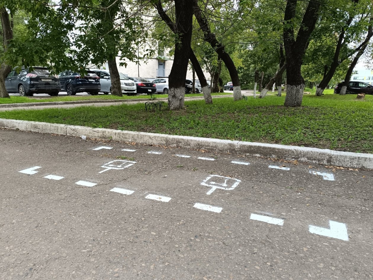 Парковочные места для электросамокатов