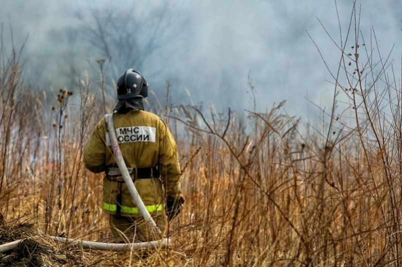 Еще один природный пожар потушили в Уссурийском городском округе