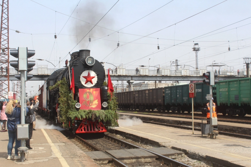 Поезд Победы остановится на вокзале Уссурийска в преддверии 9 мая