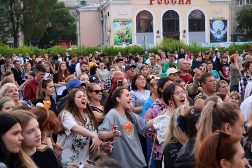 Фестиваль музыки стал местом притяжения уссурийской молодежи в праздник