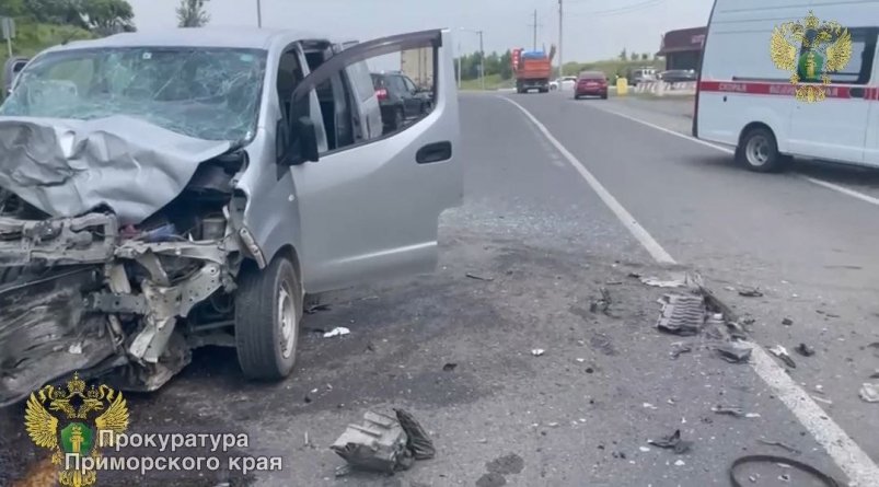 Водитель микроавтобуса погиб в ДТП на трассе Уссурийска