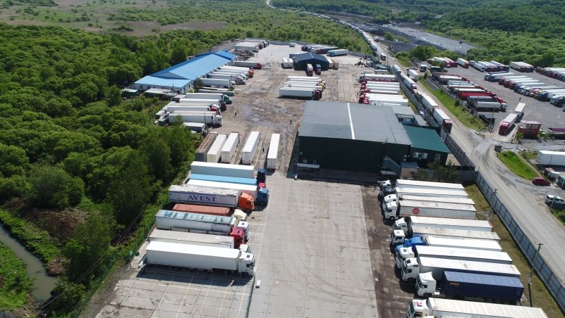 Новая площадка для таможенного контроля грузовиков оборудована на МАПП Пограничный