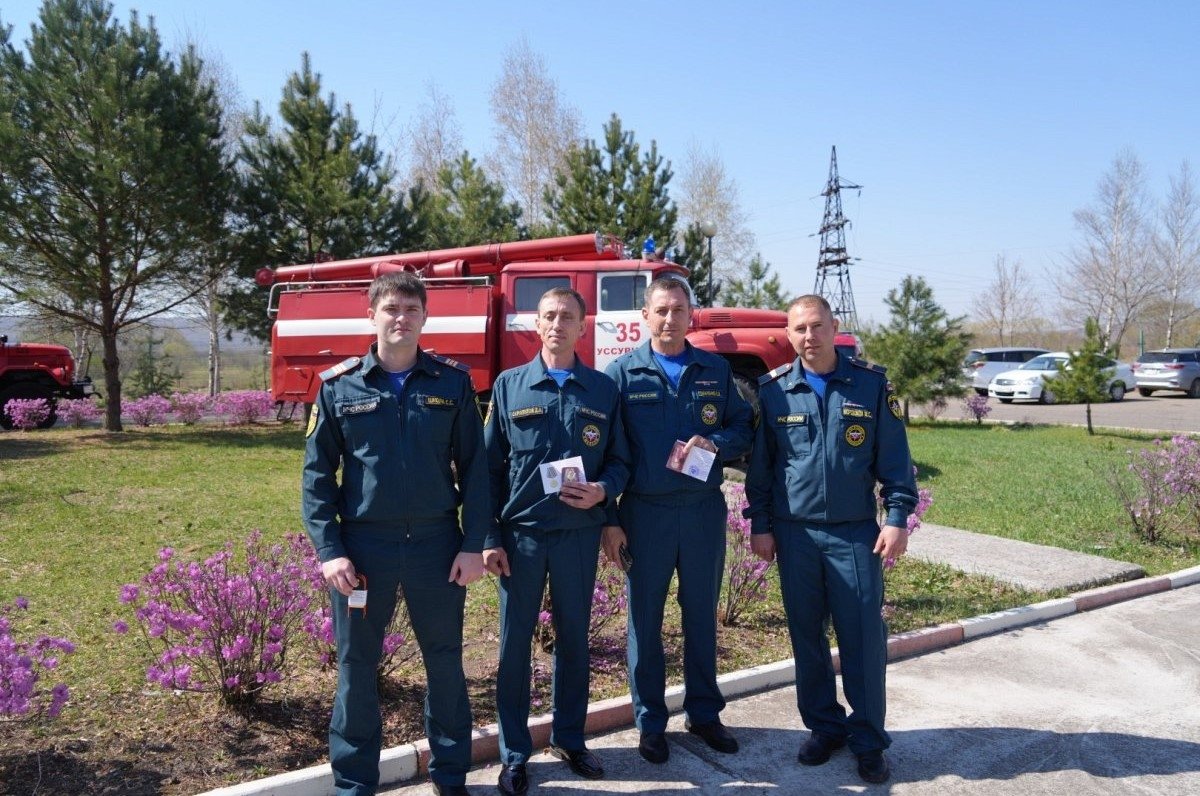 Пожарных чествовали в Уссурийске пресс-служба Думы УГО