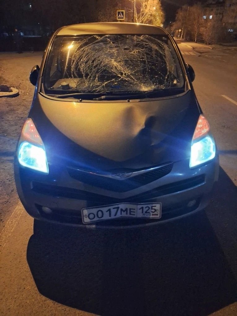 Место ДТП предоставлено Госавтоинспекцией Уссурийска