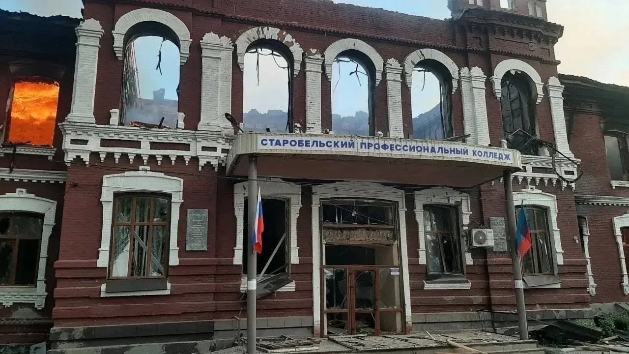ВСУ ударили по колледжу в Старобельске Тг-канал главы ЛНР Леонида Пасечника (16+)