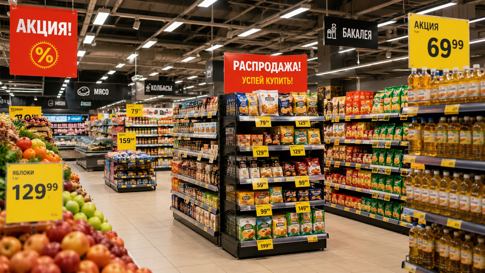 Люди стали чаще брать товары по акции Создано ИИ