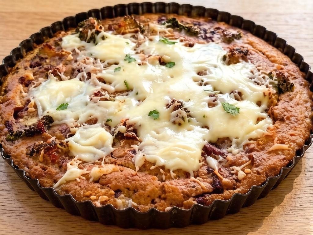 Заливной пиро с куриными сердечками, морковью и луком сгенерировано с помощью ИИ
