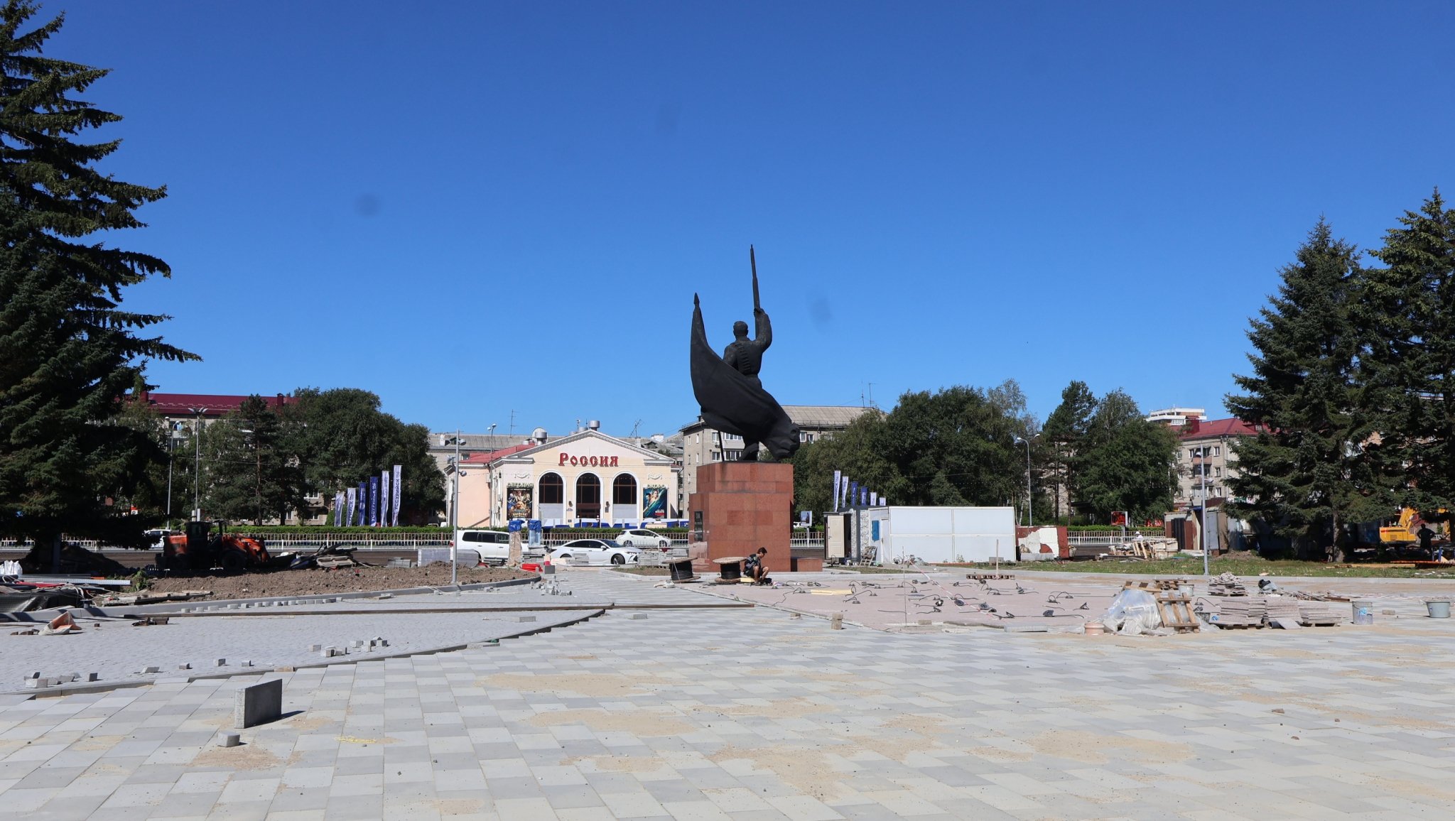 Реконструкция центральной площади Евгения Клименко, ИА UssurMedia