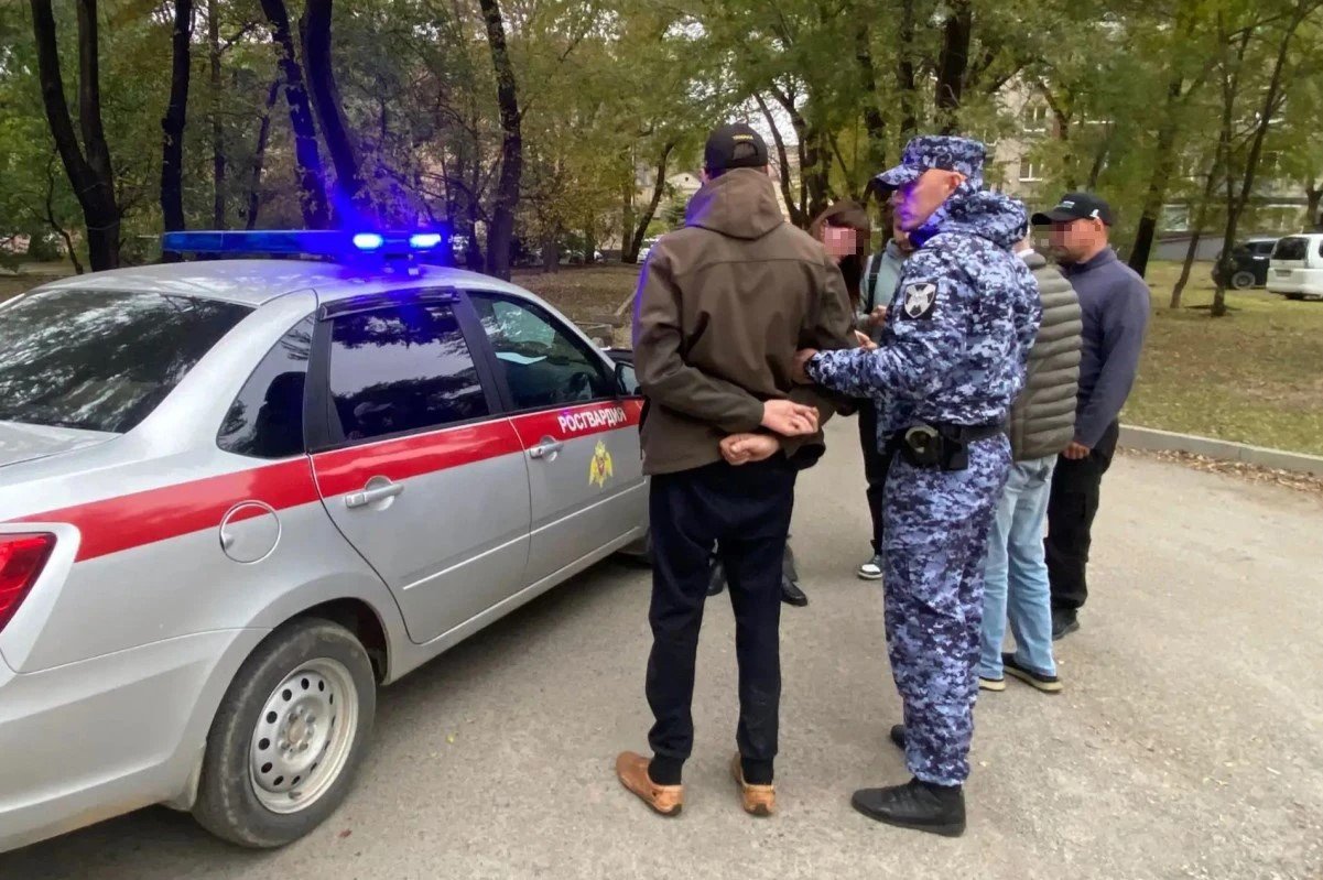 Задержание пресс-служба Управления Росгвардии по Приморскому краю